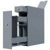 Narrow Bathroom Floor Cabinet Space Saver Organizer with Drawers Toilet Paper Holder,Gray