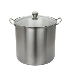 21.5 Quart Stainless Steel Canning Pot with Rack, Dual Water Bath Canner and Steam Canner, Large Stock Pot for Home Canning and Preserving