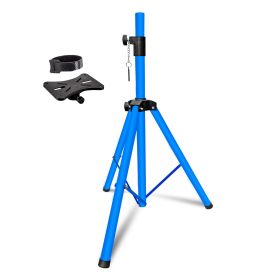 5 Core Speaker Stand Tripod Floor Adjustable Up to 48 Inch DJ Studio Monitor Stands Short Pole Mount - SS HD 1PK SKY BLU 4FT