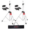 5 Core Speaker Stand 2Pc Adjustable 31 to 36" PA DJ Tripod Stands Heavy Duty w 35mm Pole 132Lb w Bag