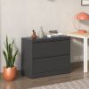 2 Drawer Lateral File Cabinet with Lock – Heavy-Duty Metal Filing Cabinet for Home Office, Space-Saving Wide Storage for Letter/Legal/A4/F4