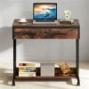 Adjustable height desk, computer desk, office desk, mobile side desk, portable desk with drawers,