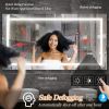 60" x 32" LED Bathroom Mirror with Anti-Fog and Touch Sensor – Modern Frameless Lighted Wall Mirror for Bathroom Vanity, Shower Room, or Dressing Area