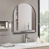 Black Deep Frame 30" x 36" Arch Mirror