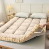 Mattress with checkered three-dimensional edges, Beige, Full size