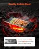 VEVOR Carbon Steel Griddle, 32x14 inch Universal Flat Top Rectangular Plate, Gas Grill Griddle for BBQ Grill, Teppanyaki