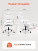 VEVOR Reclining Office Chair with Footrest, Heavy Duty PU Leather Wide Office Chair, Big and Tall Executive Office Chairs with Lumbar Support