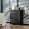 3 Drawer Lateral File Cabinet with Lock – Heavy-Duty Metal Filing Cabinet for Home Office, Wide Storage for Letter/Legal/A4/F4