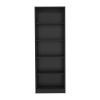 Bookcase 4-Shelves Benzoni, Office, Black