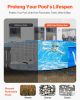 VEVOR 12ft Round Pool Liner Pad, Pool Liner Pad for Above Ground Swimming Pools, Extra-Thick Pool Mat, Prevents Punctures