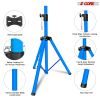 5 Core Speaker Stand Tripod Floor Adjustable Up to 48 Inch DJ Studio Monitor Stands Short Pole Mount - SS HD 1PK SKY BLU 4FT