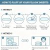 2 pieces Bed Pillows Grey-QUEEN