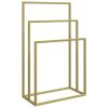 Towel Rack Gold Iron 18.9 x 9.4 x 31.1 in Towel Rack