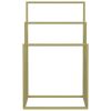 Towel Rack Gold Iron 18.9 x 9.4 x 31.1 in Towel Rack