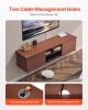 VEVOR Floating TV Stand, 60" Wall Mount Entertainment Center with Adjustable Shelf & Sliding Doors
