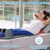 Full Body Electric Massage Mat Heating Vibration Massage Pad Cushion Back Massage Mattress Chair Pad with Neck massage Foot massage Head Pillow Inflat