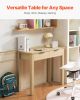VEVOR Small Desk with Drawers, Kids Desk for Bedroom, Modern Simple Study Table for Drawing, Reading, Writing