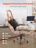 VEVOR Executive Office Chair with Footrest, 400lb Capacity Office Chair with Lumbar Pillow & Removable Armrests, Heavy Duty Ergonomic Chair