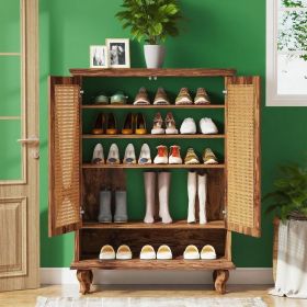 Shoe Cabinet (Color: Brown)