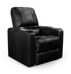 Home Theater Recliner Plus Power Commercial Grade Synthetic Leather with USB & Tray Table Special Order (Accessories: Add Flexible Reading Light)