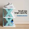 "9-Tier Space Saving Shoe Rack - Vertical Stackable Organizer for Entryway Closet Dorm"