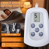 edx Electric Heated Blanket, Dual Zone Control, 10 Heat Settings, Auto-Off, Flannel Sherpa Fabric